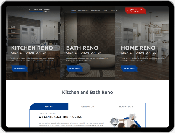web design for renovation company