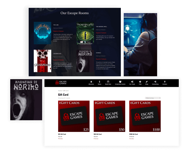 site design for escape games