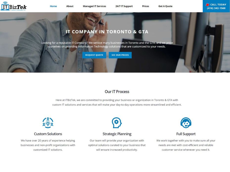 website design for it company