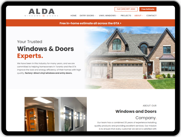 website design and seo for alda