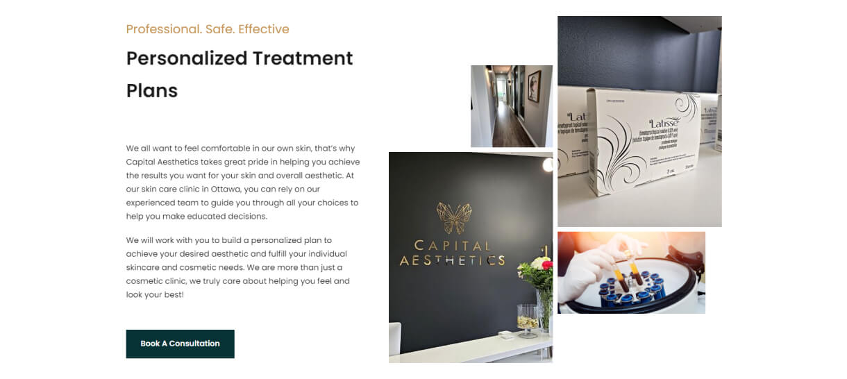 capital aesthetics website