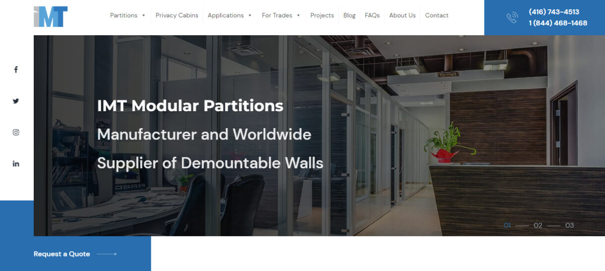 imt modular partitions website