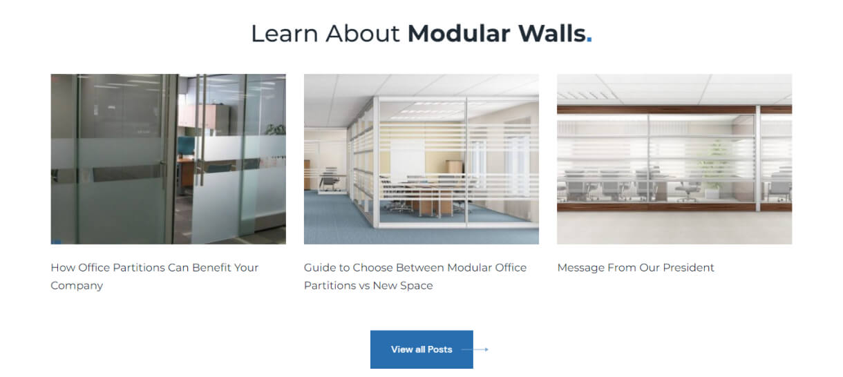 modular partitions web development