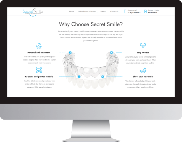 secret smile website and seo