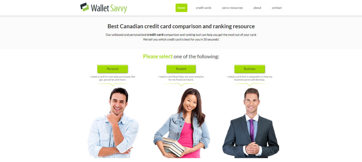 wallet savvy web design