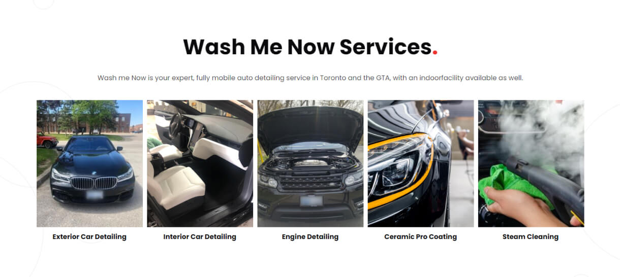 wash me now web design