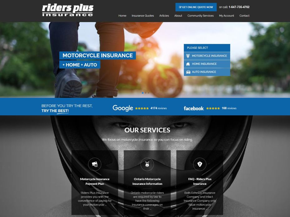 web design for insurance broker