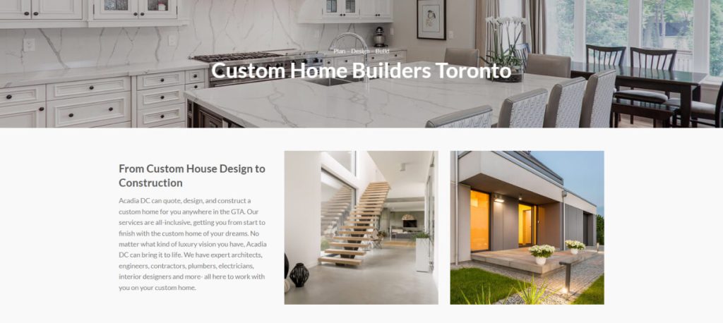 Custom Redesign for Acadia Design Consultants | Gilmedia