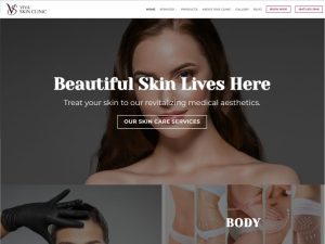 website design for beauty clinic