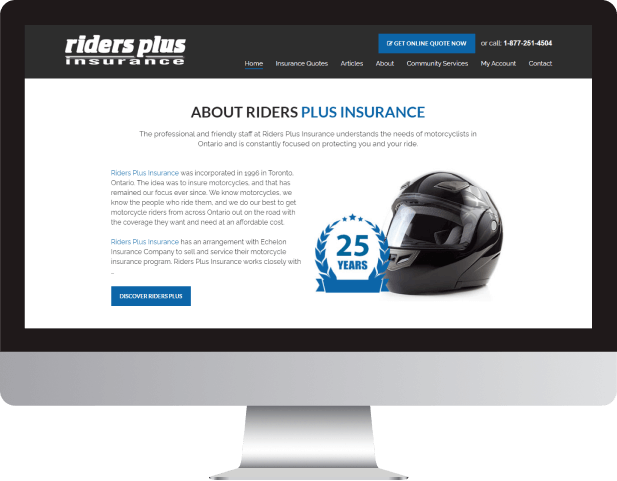 website development for riders plus