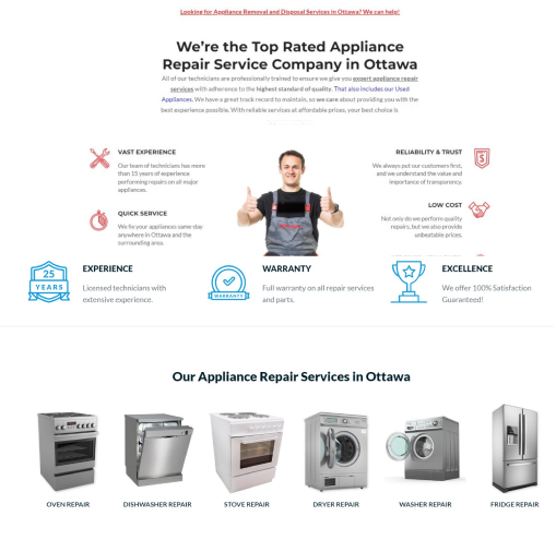 appliance repair seo