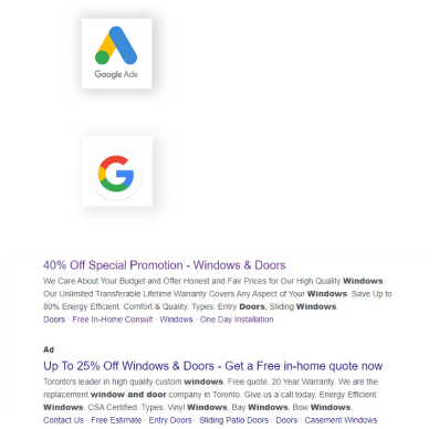 windows and doors google ads