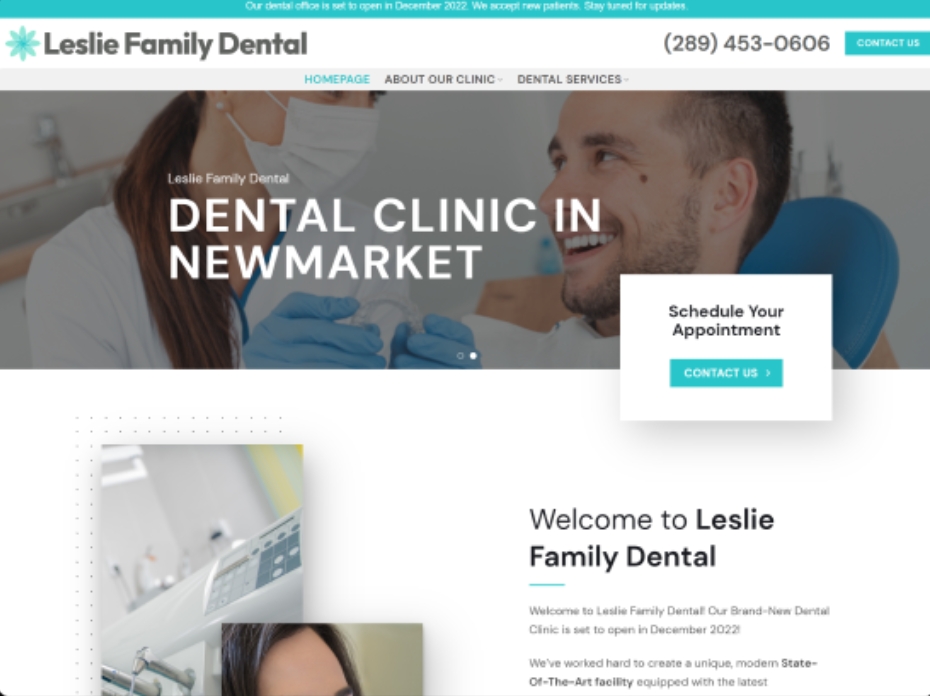 Dental website design solutions