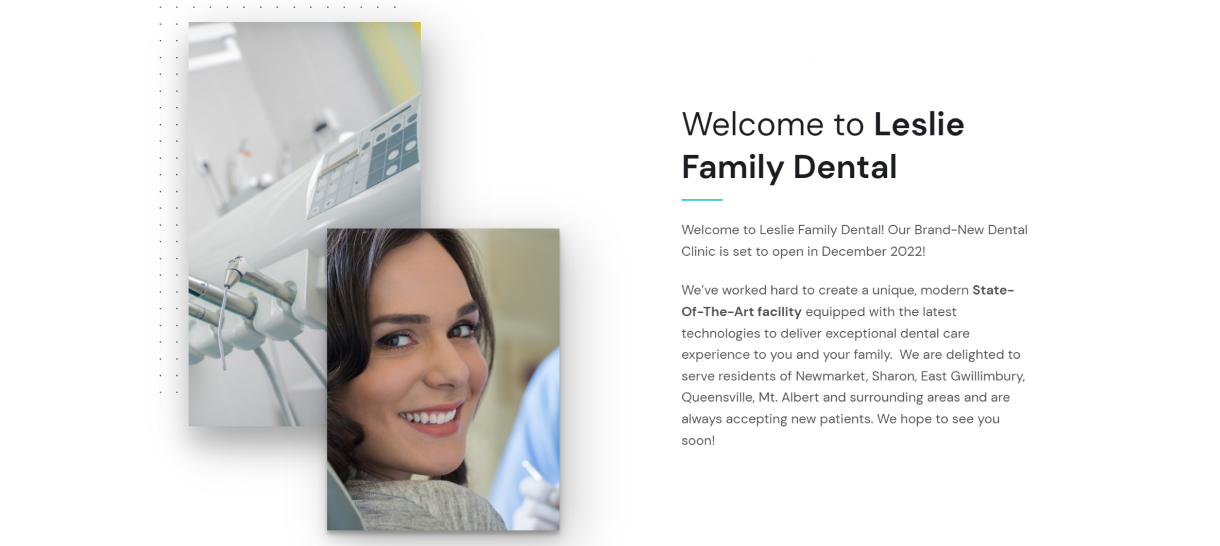 dentist office web design