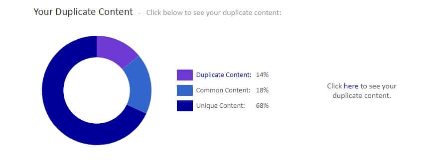 internal duplicate content