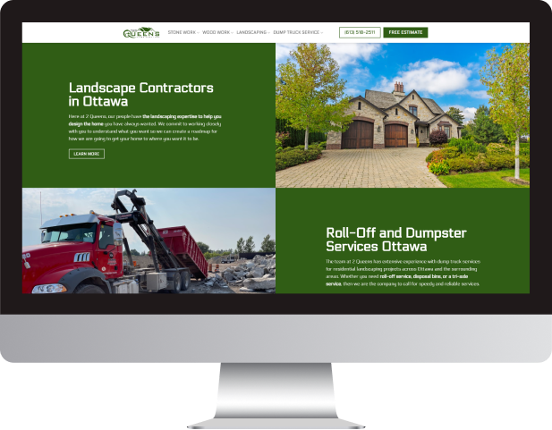 landscaping company web development