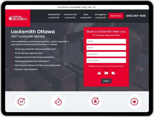 locksmith web design