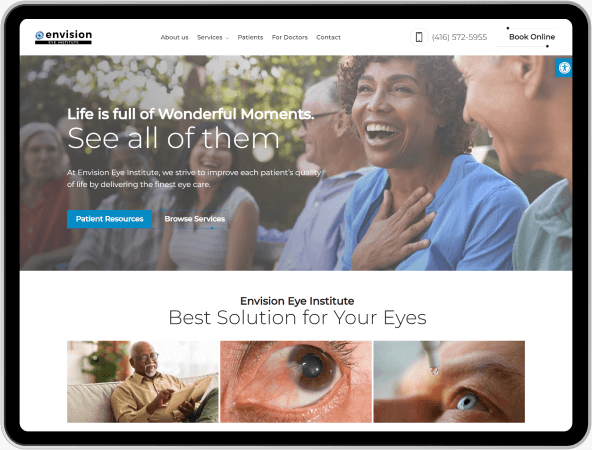 website design ophthalmologists