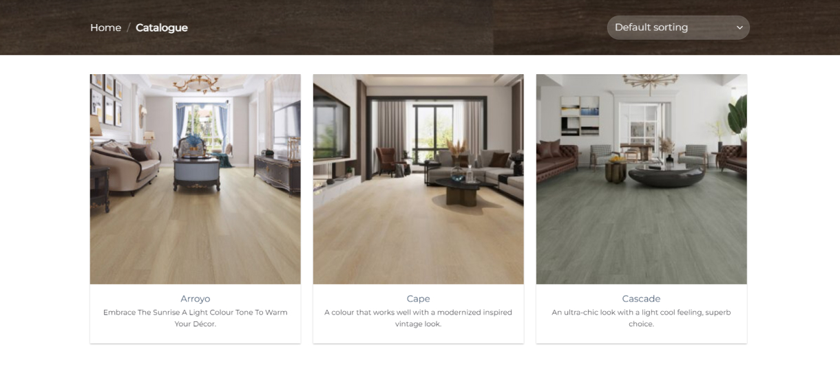 wesite design flooring company