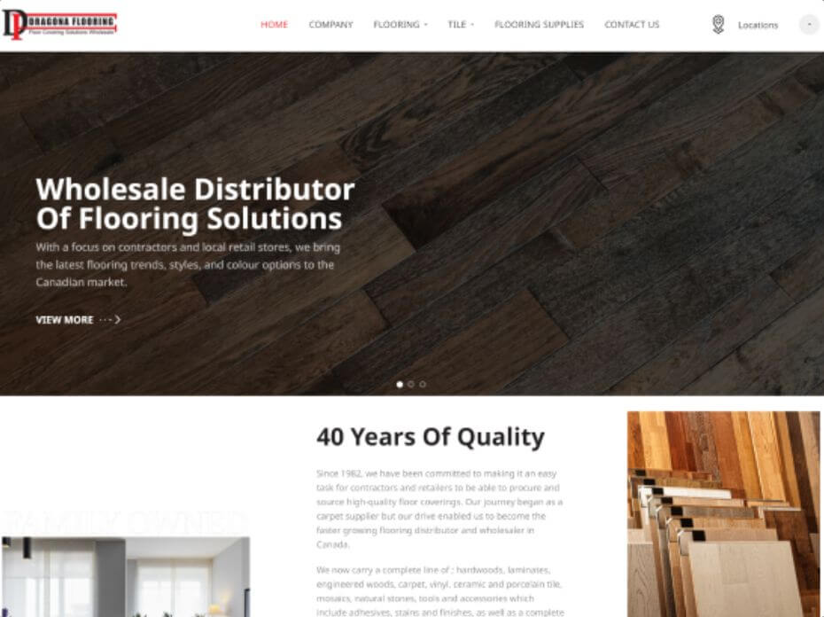 dragona flooring website finished product optimized