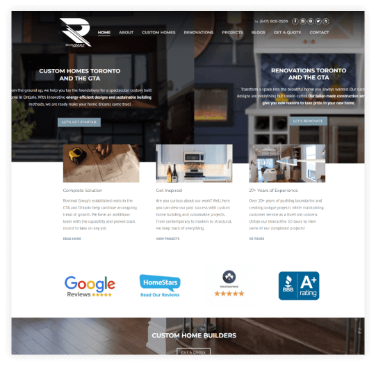 website design for architecture firm