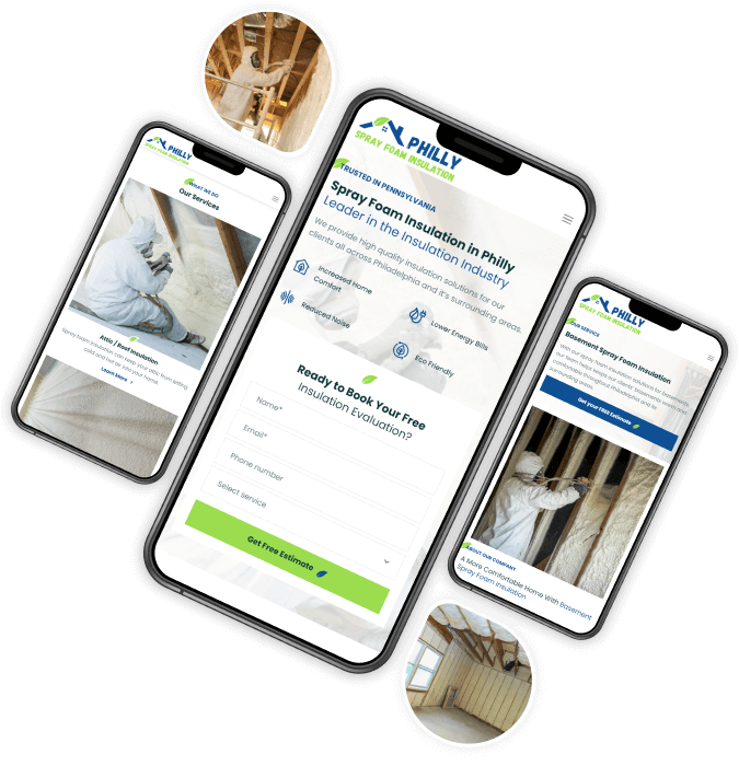 mobile design for spray foam insulation company