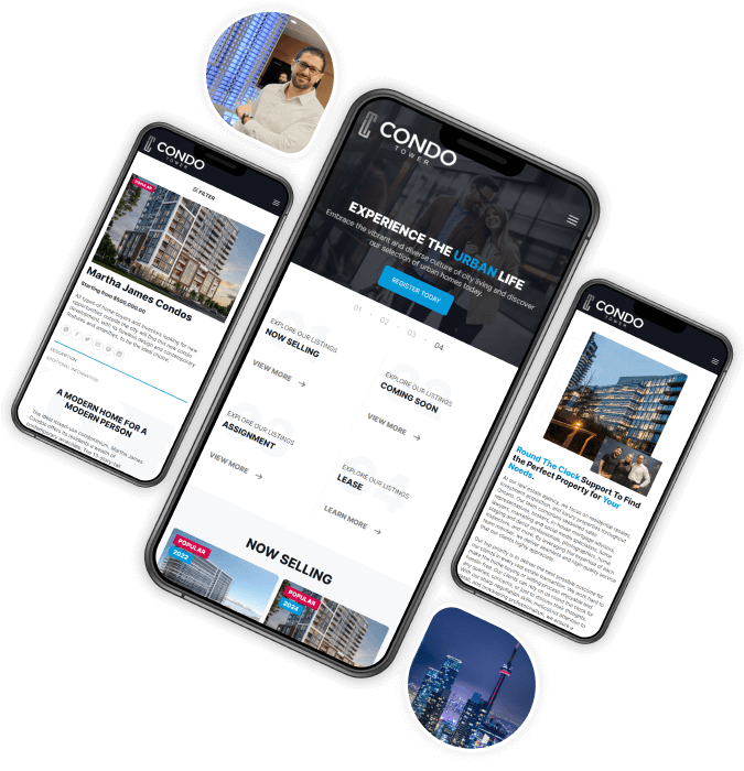 mobile friendly user design condo tower