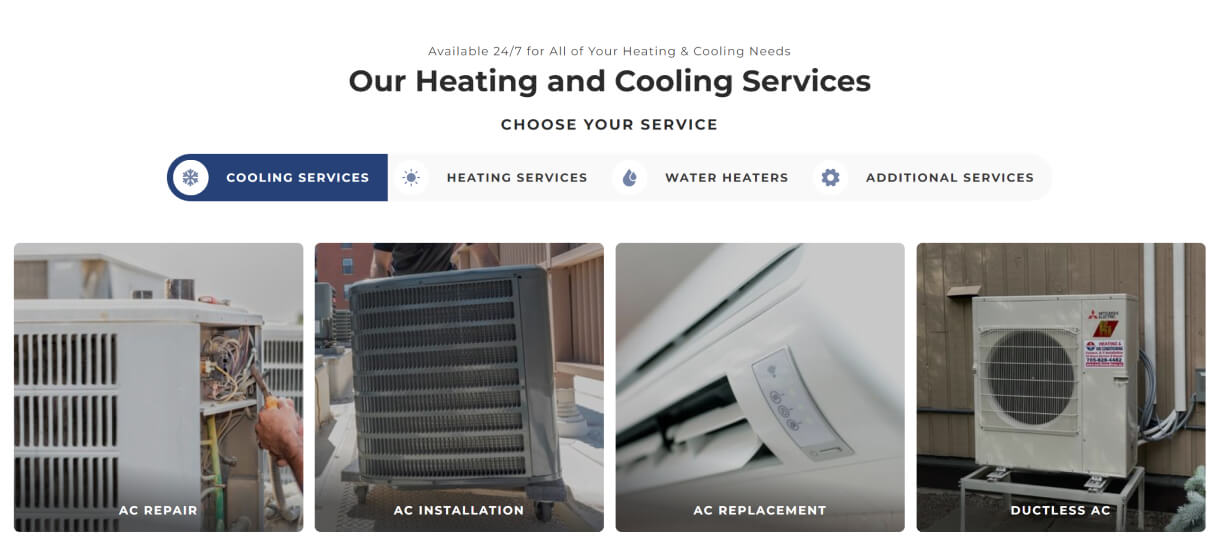 web design for hvac company