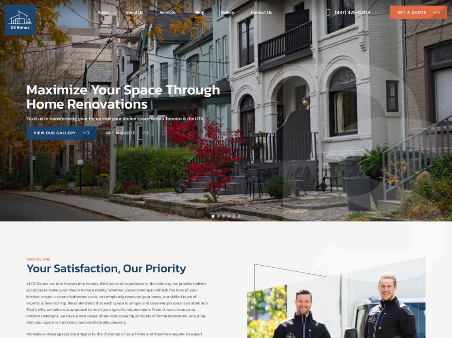 DS Renos Website Design