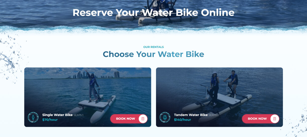 web design gilmedia toronto water bikes
