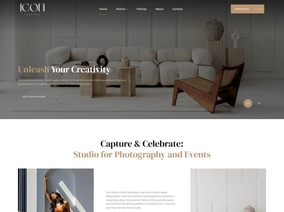 Gilmedia website design portfolio icon studio space