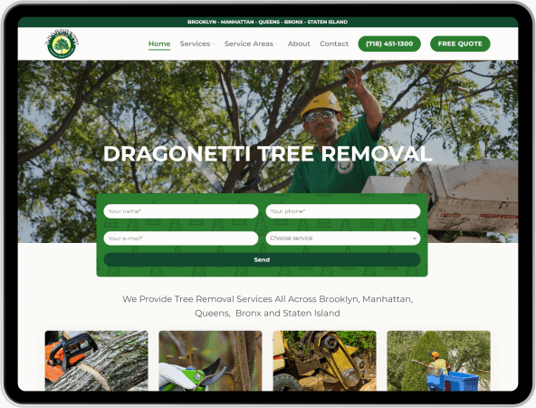 dragonetti tree removal web design