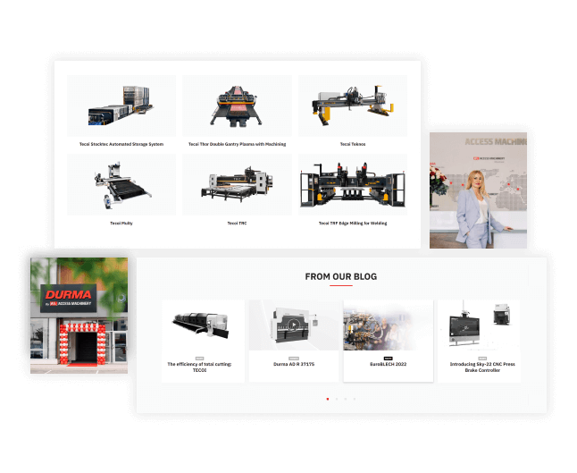 Precision Cutting Excellence Access Machinery Display