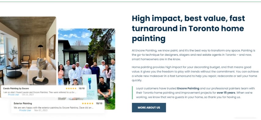 greater toronto area custom painting website