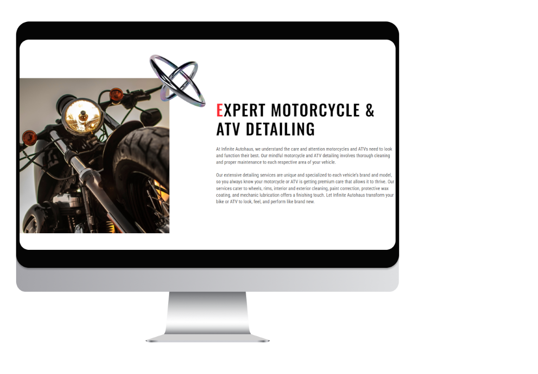 infinite autohaus web design auto care