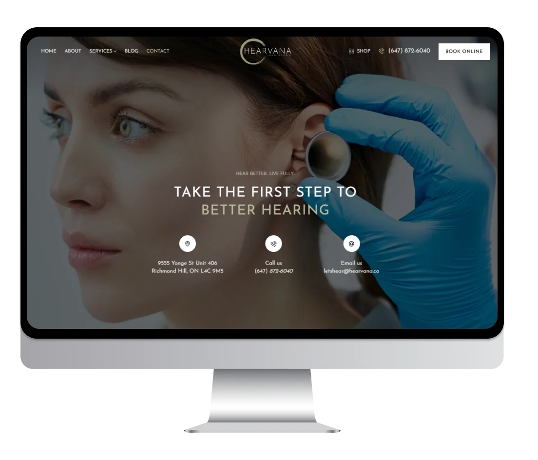 audiologist website design services