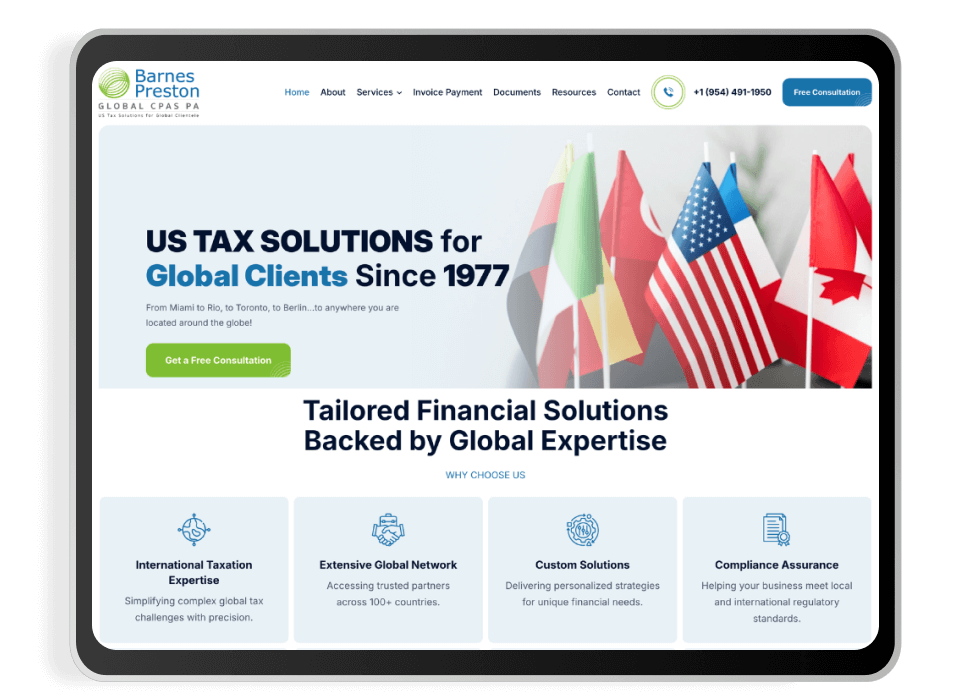 tax service website services