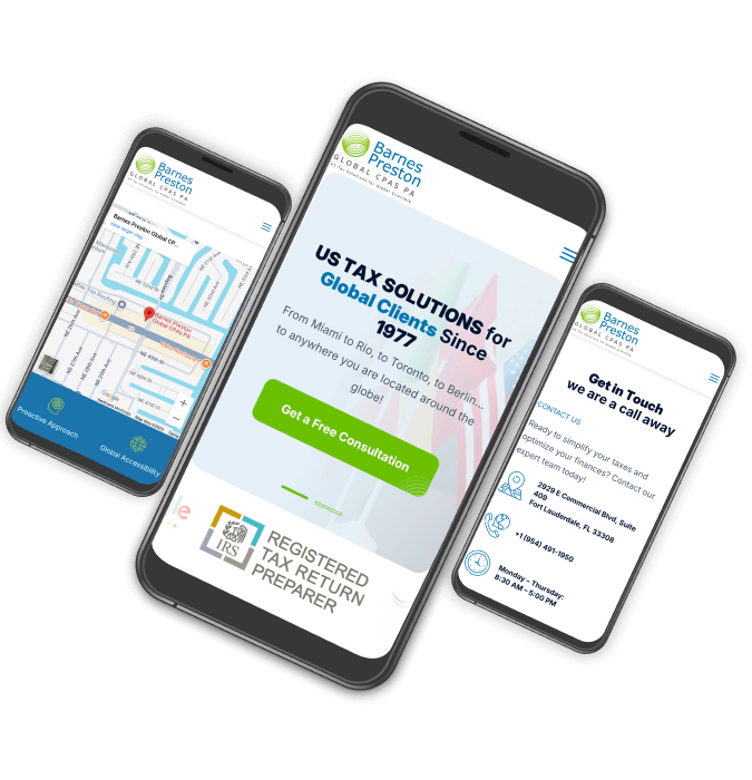website design for tax solutions