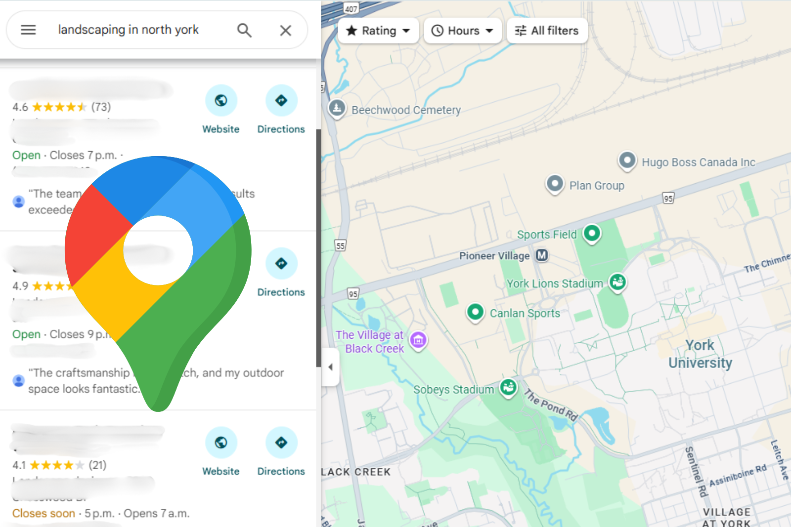 why my competitor shows up higher google maps