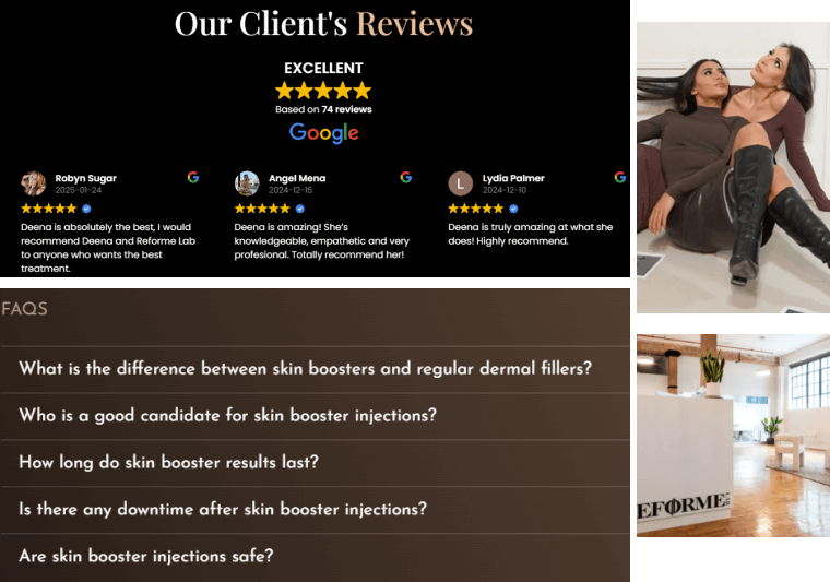 medical beauty clinic web dev