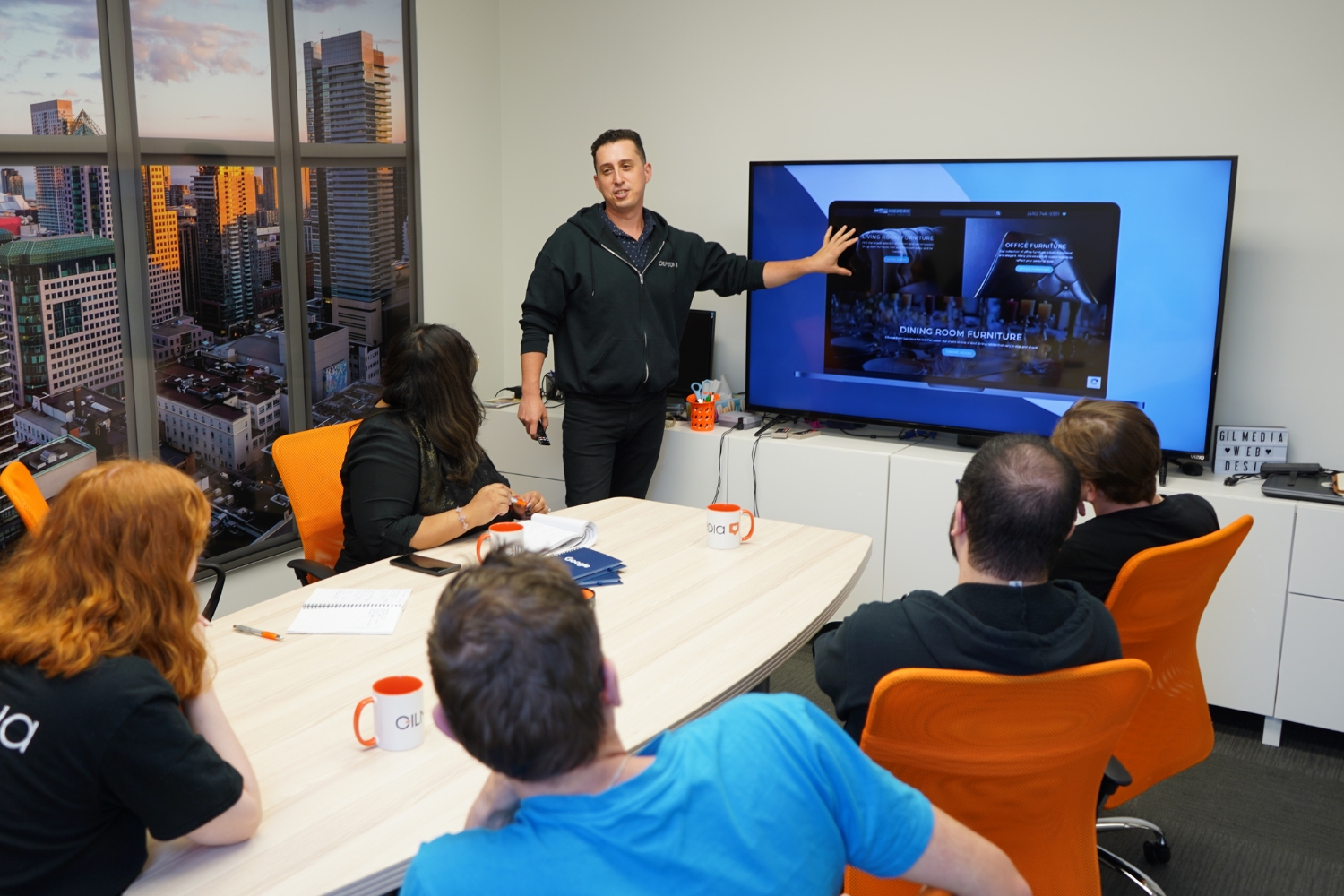 team testing marketing strategies for attention