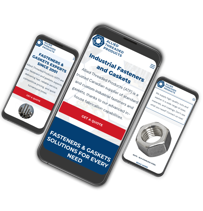 industrial catalog style website service