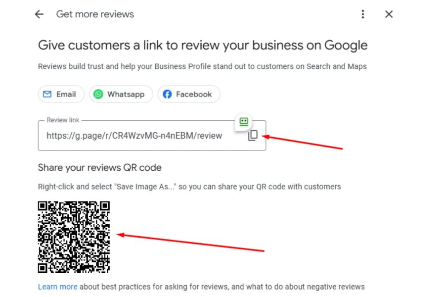 qr code and review link for GBP qr code and review link for GBP