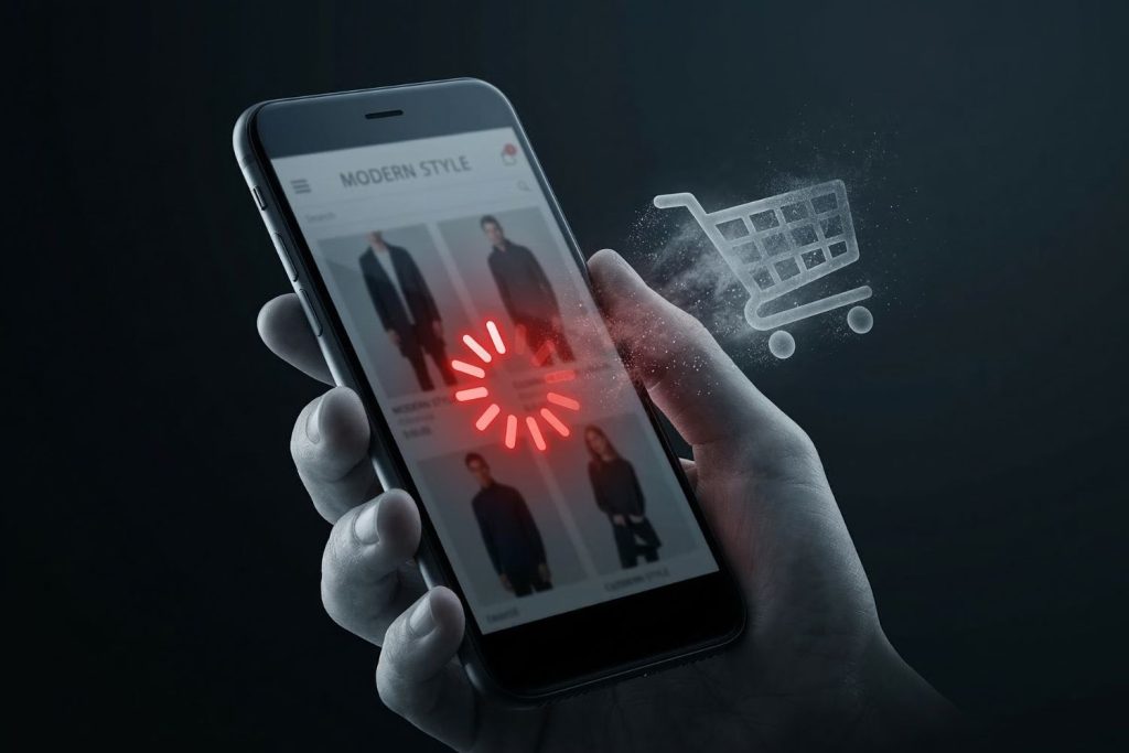 ecommerce site slow loading cart abandonment