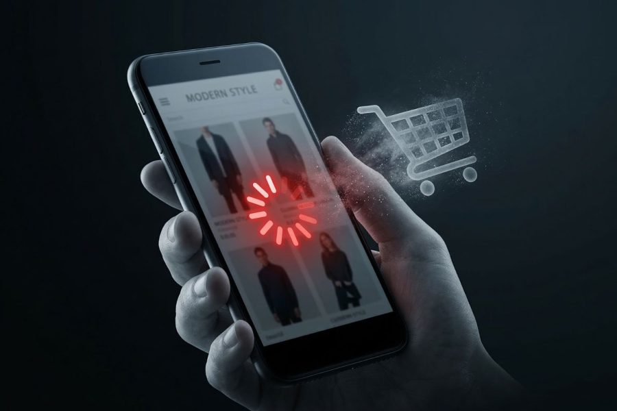 ecommerce site slow loading cart abandonment