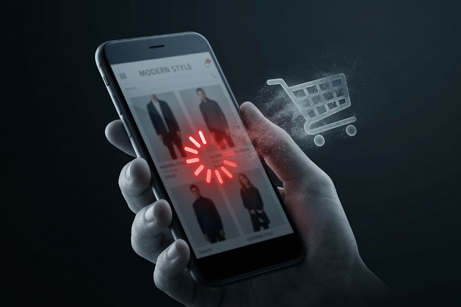 ecommerce site slow loading cart abandonment