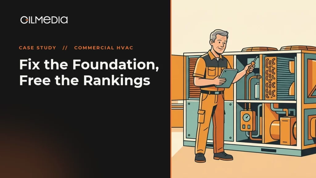 Commercial HVAC case study: Fix the Foundation, Free the Rankings - Gilmedia