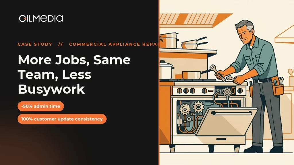 Commercial Appliance Repair case study: More Jobs, Same Team, Less Busywork - Gilmedia
