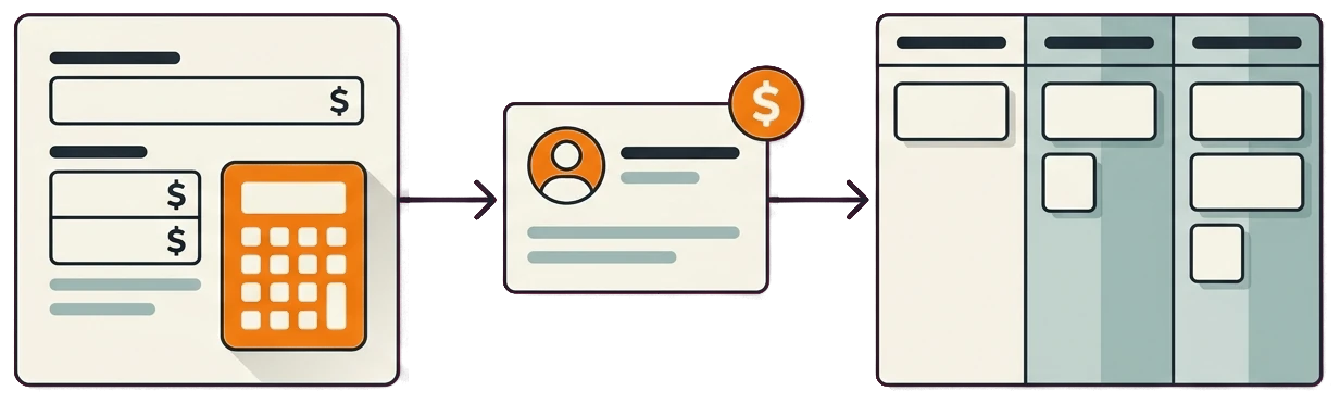 Windows and doors estimator feeding captured leads into a CRM pipeline